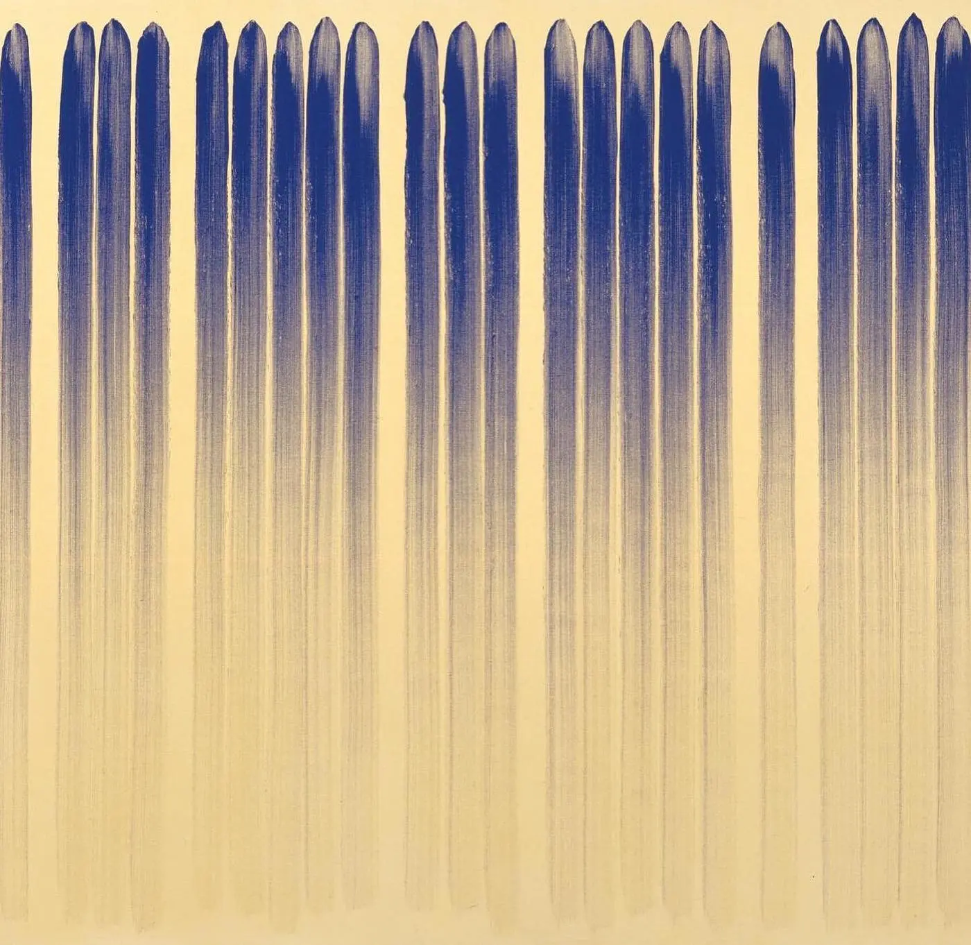 A simple gravity algorithm inspired by the painting ‘From Line’ in the second slide by Lee Ufan.
.
.
.
.
.
.
.
#javascript #leeufan #p5js #animation #art #design #oilpainting #generativeart @creativejavascript